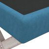 vidaXL Hocker mit Stauraum Blau 110x45x49 cm Samt