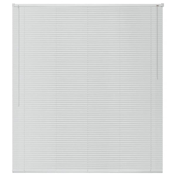 vidaXL Fensterjalousien Aluminium 100x130 cm Wei&szlig;