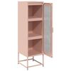 vidaXL Highboard Rosa 36x39x123 cm Kaltgewalzter Stahl