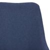 vidaXL Esszimmerst&uuml;hle 4 Stk. Drehbar Blau Stoff