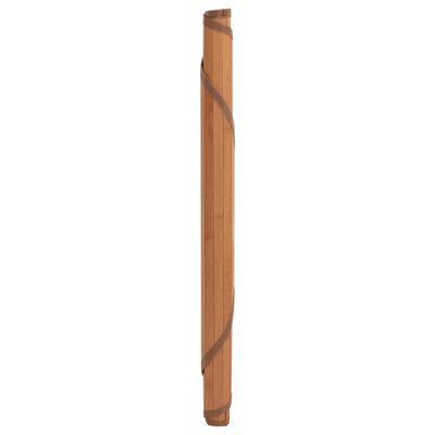 vidaXL Teppich Rund Braun 80 cm Bambus