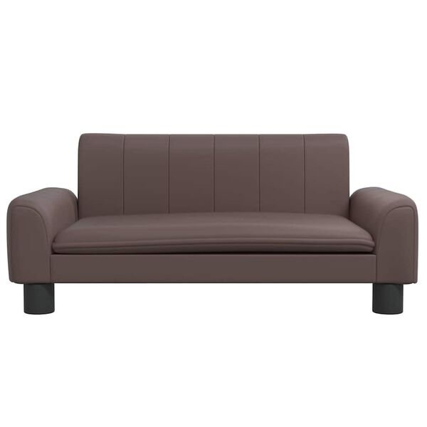 vidaXL Hundebett Braun 70x45x30 cm Kunstleder