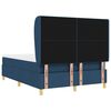 vidaXL Boxspringbett mit Matratze Dunkelgrau 90x190 cm Blau