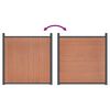 vidaXL Zaunelement Braun 1737x186 cm WPC