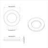 vidaXL Unterlegscheiben 2 pcs Silber 10 x 10 x 1,2 mm Stahl