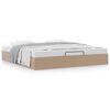 vidaXL Ottoman-Bett ohne Matratze Cappucino 200x200 cm Kunstleder