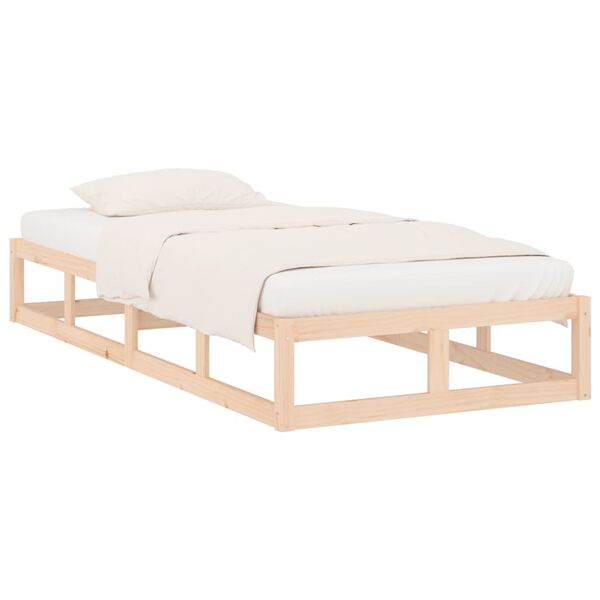 vidaXL Massivholzbett 100x200 cm