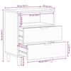 vidaXL Nachttisch Schwarz 50x33x62 cm Holzwerkstoff