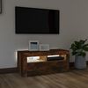 vidaXL TV-Schrank mit LED-Leuchten R&auml;uchereiche 90x35x40 cm