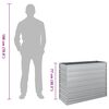 vidaXL Garten-Hochbeet 100x40x77 cm Verzinkter Stahl Silber