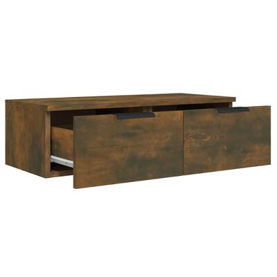 vidaXL Wandschrank Räuchereiche 68x30x20 cm Holzwerkstoff