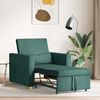vidaXL Ausziehbare Schlafcouch Einzel Dunkelgr&uuml;n 90 x 165 x 87 cm