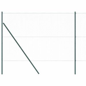 vidaXL Bodenmontierter Sechseckzaun 100 x 1,6 m Grau Netz