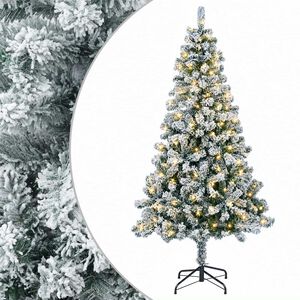 vidaXL K&uuml;nstlicher klappbarer Weihnachtsbaum 120 cm 150 LEDs