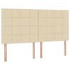 vidaXL Aufbewahrungsbett mit Matratze Creme 180 x 200 cm Kunstleder