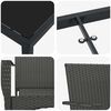 vidaXL Garten Essgruppe mit Kissen 9 pcs Schwarz Poly-Rattan