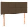 vidaXL Boxspringbett mit Matratze & LED Dunkelbraun 90x190 cm Stoff