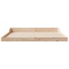 vidaXL Bettrahmen Braun 180 x 210 cm Massives Kiefernholz