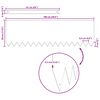 vidaXL Raseneinfassung 10 pcs Silber 100 x 0,05 x 20 cm