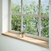 vidaXL Fensterb&auml;nke 2 Stk. Unbehandelt 140x25x2 cm Massivholz Eiche