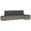 vidaXL Sofa Set 5 stk. Poly-Rattan