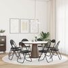 vidaXL Klappstuhl 8 pcs Schwarz 48 x 43,5 x 81 cm Kunstleder