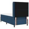 vidaXL LED Boxspringbett mit Matratze Blau 100 x 200 cm Stoff
