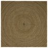 vidaXL Bereichsteppich Schwarz 240 x 240 cm Jute