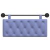 vidaXL H&auml;ngevorderseite Wandmontiert Jeans blau 110 x 55 x 7 cm Stoff