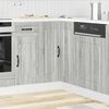 vidaXL K&uuml;chen-Eckunterschrank Kalmar Grau Sonoma Holzwerkstoff