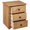 vidaXL Nachtschrank 46x40x57 cm Kiefernholz Panama