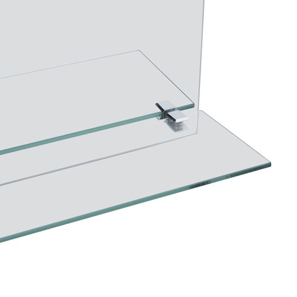 vidaXL Wandspiegel mit Regal 40&times;60 cm Hartglas
