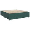 vidaXL Boxspringbett mit Matratze Dunkelgr&uuml;n 180x200 cm Samt