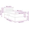 vidaXL Aufbewahrungsbett mit Matratze Dunkelblau 100 x 200 cm Samt