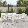 vidaXL Transparente Plane mit &Ouml;sen 5x5 m Polyethylen