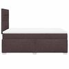 vidaXL Boxspringbett mit Matratze Dunkelbraun 120x200 cm Stoff