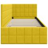 vidaXL Eckbettgestell mit Kopfteil Gelb 80 cm x 200 cm Samt