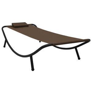 vidaXL Gartenbett Braun 200&times;90 cm Stahl