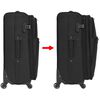 vidaXL 3-tlg. Weichgep&auml;ck Trolley-Set Schwarz