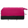 vidaXL Pferdedecke Rosa und Schwarz 125 cm Polyester