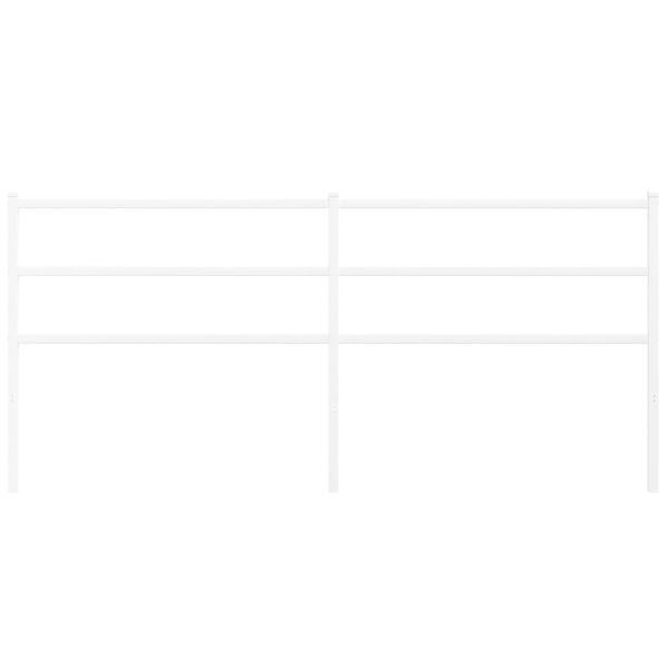 vidaXL Kopfteil Metall Wei&szlig; 193 cm