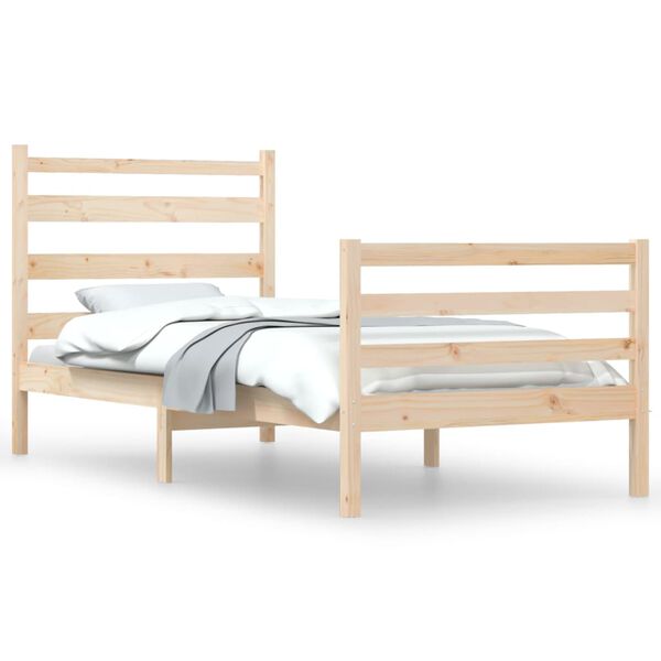 vidaXL Massivholzbett Kiefernholz 90x200 cm