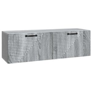 vidaXL Wandmontierter TV-Schrank Graues Sonoma 98 x 31 x 30 cm