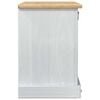 vidaXL Schuhschrank Corona Wei&szlig; 99 x 32 x 49 cm Massives Kiefernholz