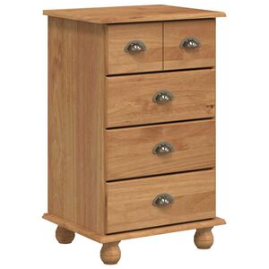vidaXL Schubladenkommode 5-Schublade ASKIM Braun 48,5 x 40 x 79 cm