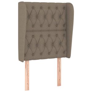 vidaXL Kopfteil mit Ohren Taupe 83x23x118/128 cm Stoff