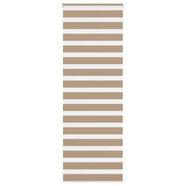 vidaXL Doppelrollo Sandbraun 85x230 cm Stoffbreite 80,9 cm Polyester