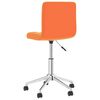 vidaXL Drehbare Esszimmerst&uuml;hle 2 Stk. Orange Kunstleder