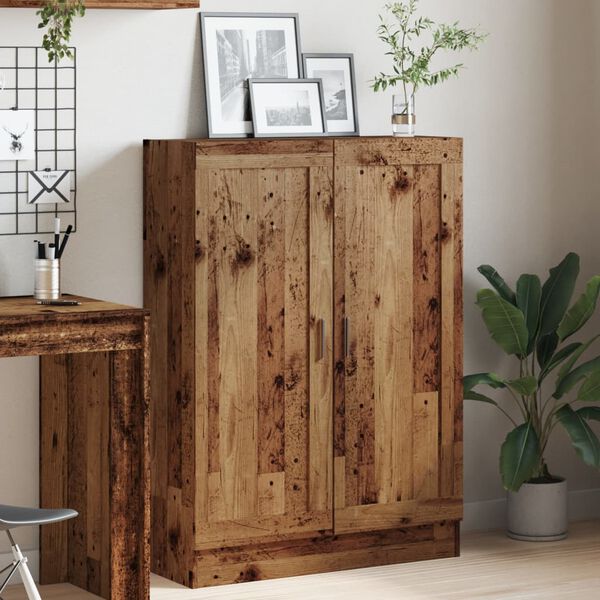 vidaXL B&uuml;cherschrank Altholz-Optik 82,5x30,5x115 cm Holzwerkstoff