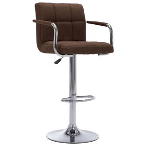 vidaXL Barhocker Braun Stoff